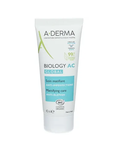 Day Cream A-Derma Biology Ac Global Soin Matifiant Anti-Imperfection