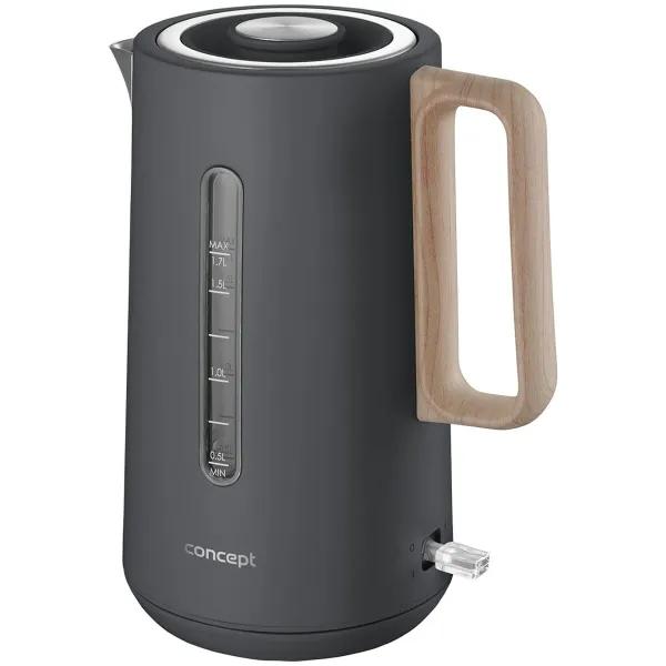 Vedenkeitin Concept RK3370 Harmaa Ruostumaton teräs 1850-2200 W 1,7 L