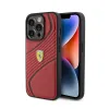 Ferrari Twist Metal Logo - Case for iPhone 15 Pro (Red)