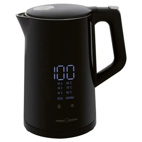 Tējkanna Proficook PC-WKS 1243 Melns Nerūsējošais tērauds 2200 W 1,7 L