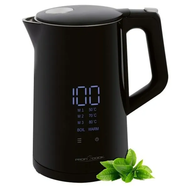 Tējkanna Proficook PC-WKS 1243 Melns Nerūsējošais tērauds 2200 W 1,7 L