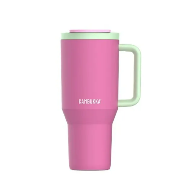 Termoskuppi kannella Kambukka 11-08004 Vihreä Pinkki Ruostumaton teräs 950 ml
