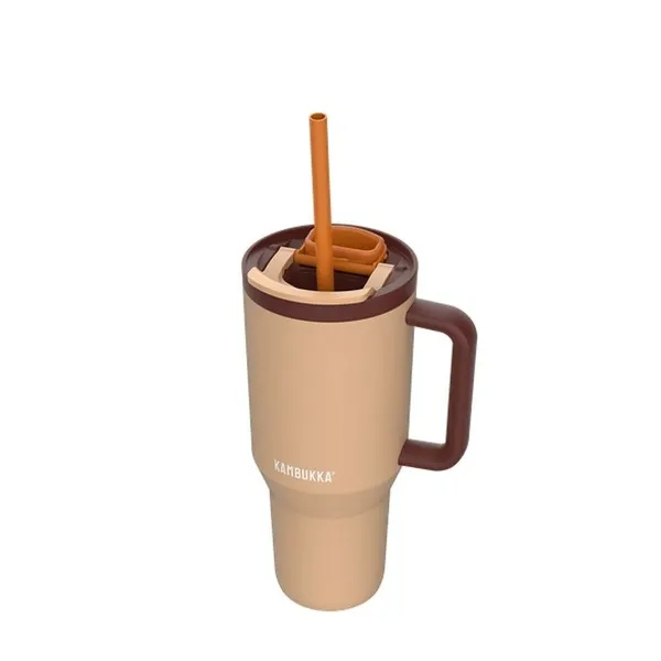 Termoskuppi kannella Kambukka 11-08001 Oranssi Pronssi Ruostumaton teräs 950 ml