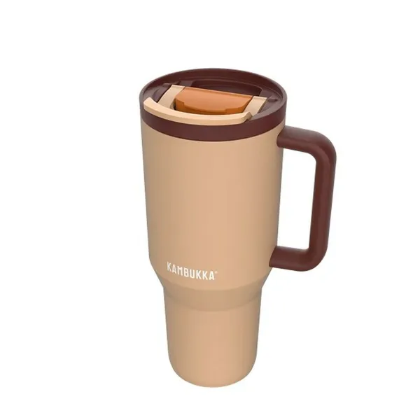 Termoskuppi kannella Kambukka 11-08001 Oranssi Pronssi Ruostumaton teräs 950 ml