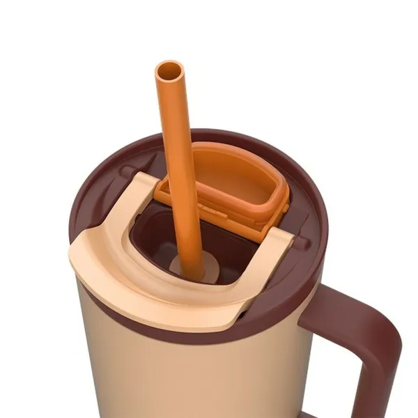 Termoskuppi kannella Kambukka 11-08001 Oranssi Pronssi Ruostumaton teräs 950 ml