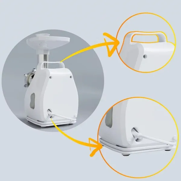 Gaļas Maļāmā Mašīna SMAPP 490.81 BIAŁA Balts 2200 W
