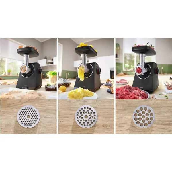 Lihamylly BOSCH MFWS440B Musta Hopeinen Muovinen 1900 W 2,5 Kg/min