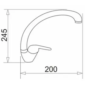 Mixer Tap Pyramis 090922138 szary beton