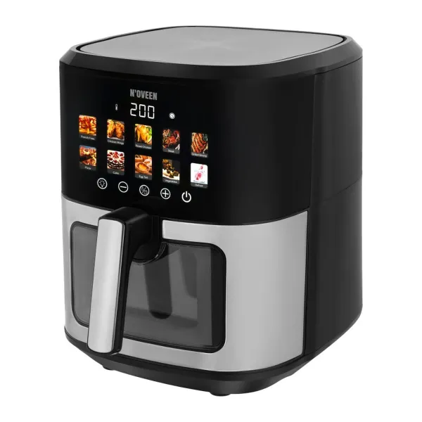 Karstā gaisa fritieris N'oveen AF770 Melns Sudrabains 1700 W 6,5 L