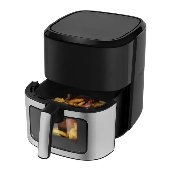 Karstā gaisa fritieris N'oveen AF770 Melns Sudrabains 1700 W 6,5 L