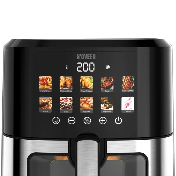 Аэрофритюрница N'oveen AF770 Чёрный Серебристый 1700 W 6,5 L
