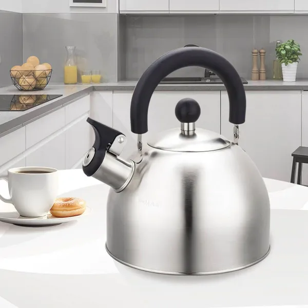 Teapot Feel Maestro MR-1300 Black Silver Stainless steel 2 L