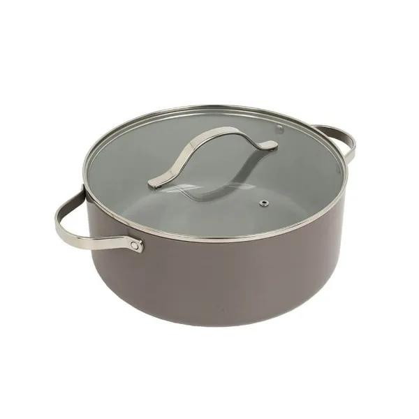Кастрюля с крышкой Feel Maestro MR-4009-18 Серый Металл Алюминий 18 cm 1,9 L