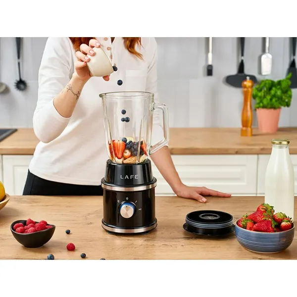 Blenderis-Krūze Lafe LAFBLE47472 Melns black 1,5 L
