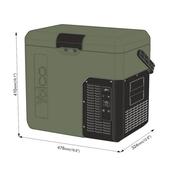 Minijääkaappi Yolco ET18 Vihreä 45 W 17 L