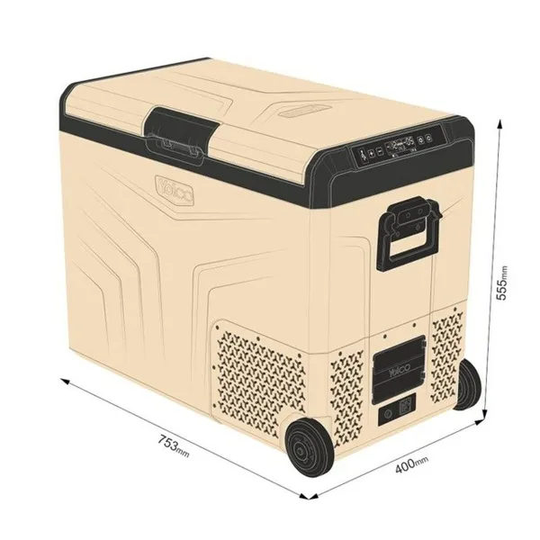 Mini šaldytuvas Yolco TCX60 Juoda Smėlio 60 W 14 L 60 L 46 L