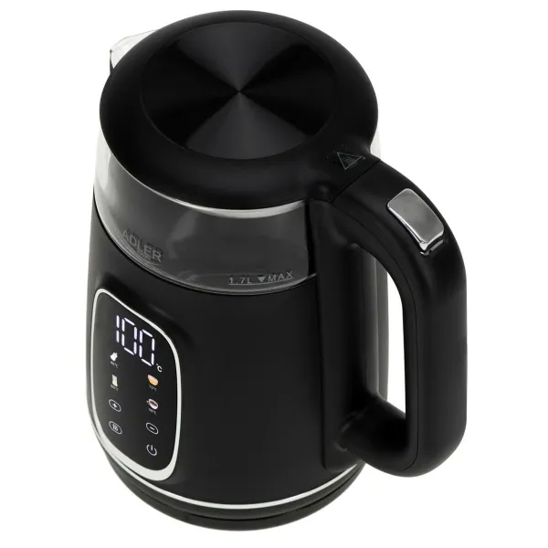 Kettle Adler AD 1305bs Black Silver 2200 W 1,7 L