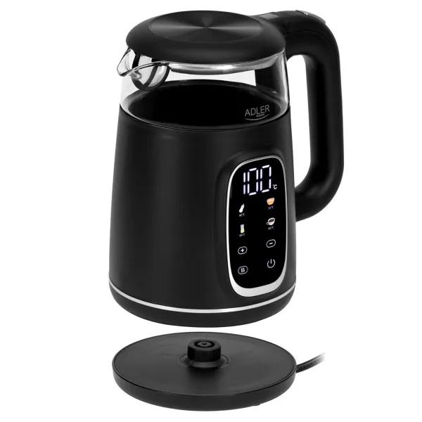 Чайник Adler AD 1305bs Чёрный Серебристый 2200 W 1,7 L