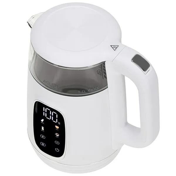 Kettle Adler AD 1305ws White Silver 2200 W 1,7 L