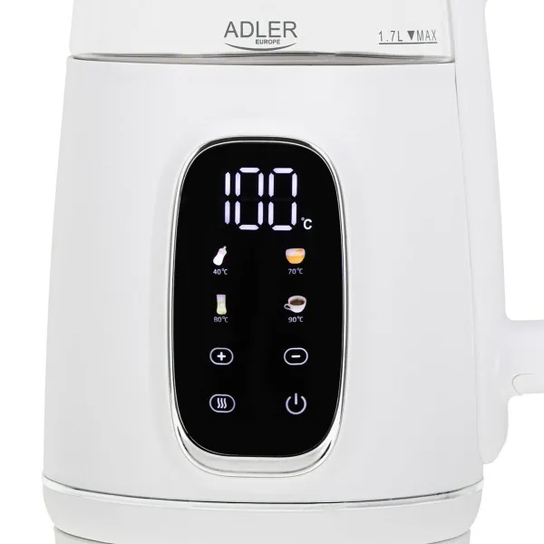 Kettle Adler AD 1305ws White Silver 2200 W 1,7 L