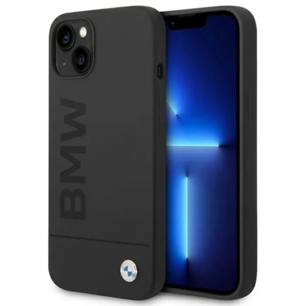 BMW Silicone Signature Logo MagSafe - Case for iPhone 14 Plus (Black)