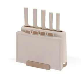 Virtuvinių peilių ir stovo komplektas Feel Maestro MR-1412-BEIGE