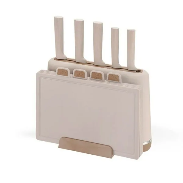 Setti keittiöveitsiä ja teline Feel Maestro MR-1412-BEIGE