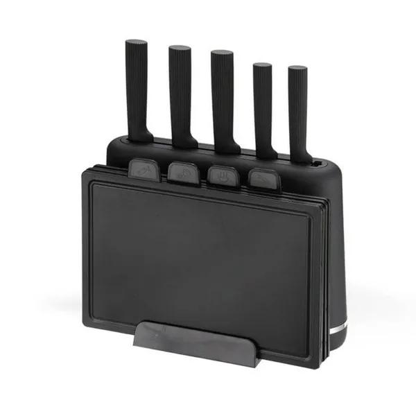 Set of Kitchen Knives and Stand Feel Maestro MR-1412-BLACK