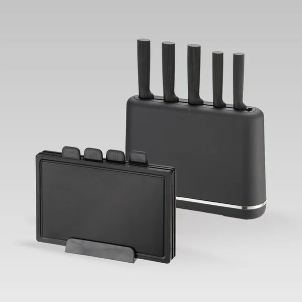 Кухонные ножи с подставкой Feel Maestro MR-1412-BLACK