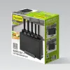 Setti keittiöveitsiä ja teline Feel Maestro MR-1412-BLACK