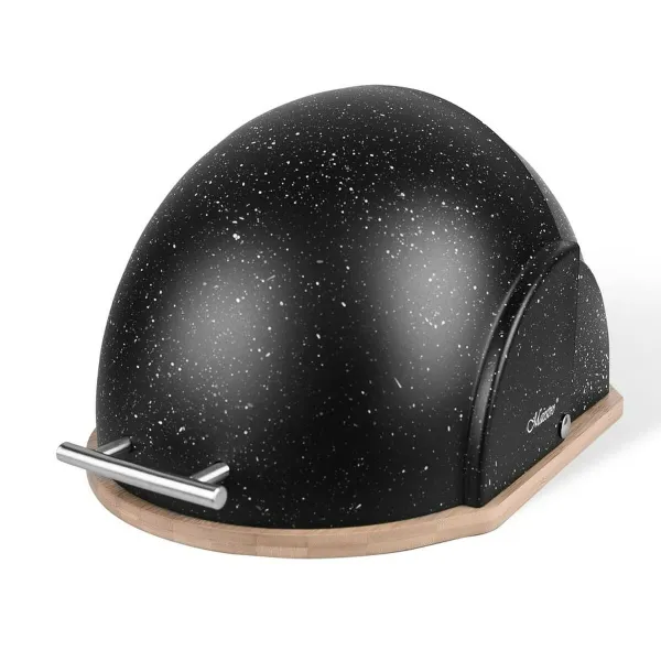 Duonos krepšelis Feel Maestro MR-1678G-BLACK Balta Juoda Medžio Mediena, bambukas Plastmasinis (1 vnt.)