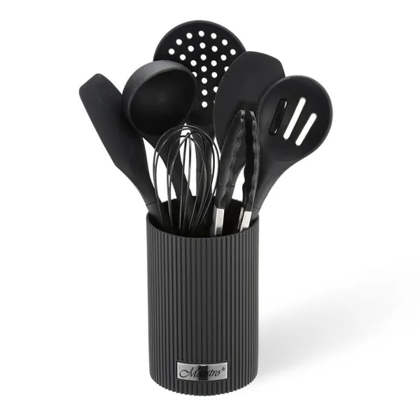 Set of Kitchen Knives and Stand Feel Maestro MR-1542-BLACK