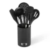 Set of Kitchen Knives and Stand Feel Maestro MR-1542-BLACK