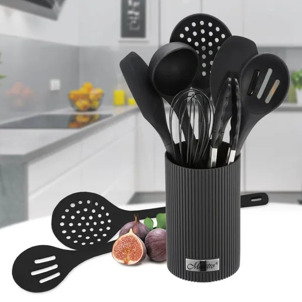 Virtuvinių peilių ir stovo komplektas Feel Maestro MR-1542-BLACK