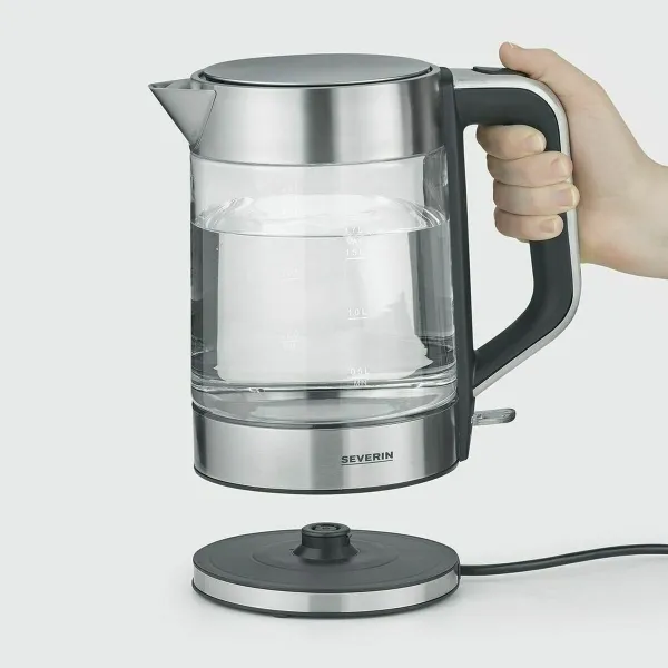 Electric Kettle with LED Light Severin WK 3420 Black 2200 W 1,7 L