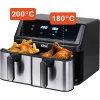 Airfryer Eldom IK1500 dualcrisp Musta 2000 W 9 L