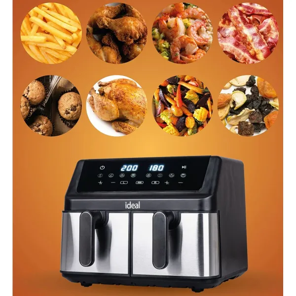 Karstā gaisa fritieris Eldom IK1500 dualcrisp Melns 2000 W 9 L