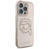 Karl Lagerfeld IML Rhinestones Karl Head - Case for iPhone 16 Pro Max (pink)
