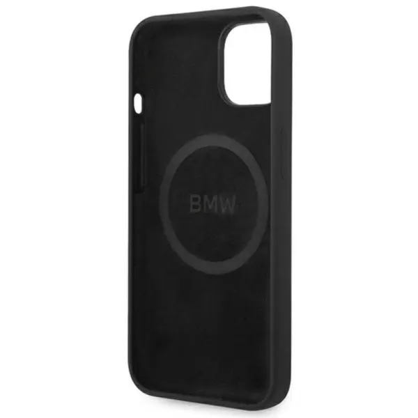 BMW Silicone Signature Logo MagSafe - Case for iPhone 14 Plus (Black)