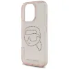 Karl Lagerfeld IML Rhinestones Karl Head - Case for iPhone 16 Pro Max (pink)