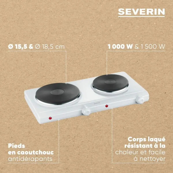 Kempinga plītiņa Severin DK 1042 1500 W 2500 W