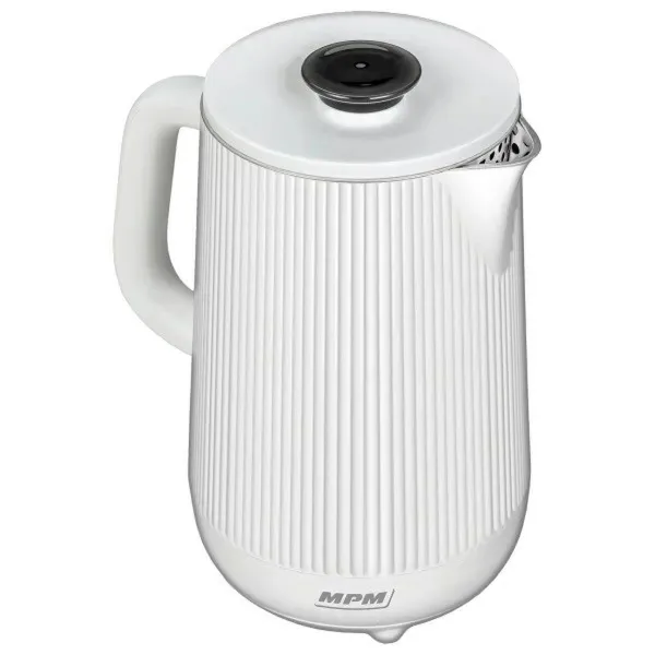 Vedenkeitin Mpm MCZ-115 Valkoinen Ruostumaton teräs Muovinen 1800 W 1,5 L