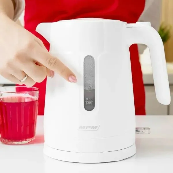 Tējkanna Mpm MCZ-119 Balts Plastmasa 2200 W 1 L