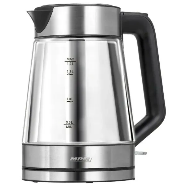 Virdulys Mpm MCZ-122 Juoda Pilka stiklas Nerūdijantis plienas 2200 W 1,7 L