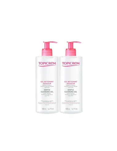 Cleansing Gel Topicrem Dúo 2 x 500 ml 2 Units