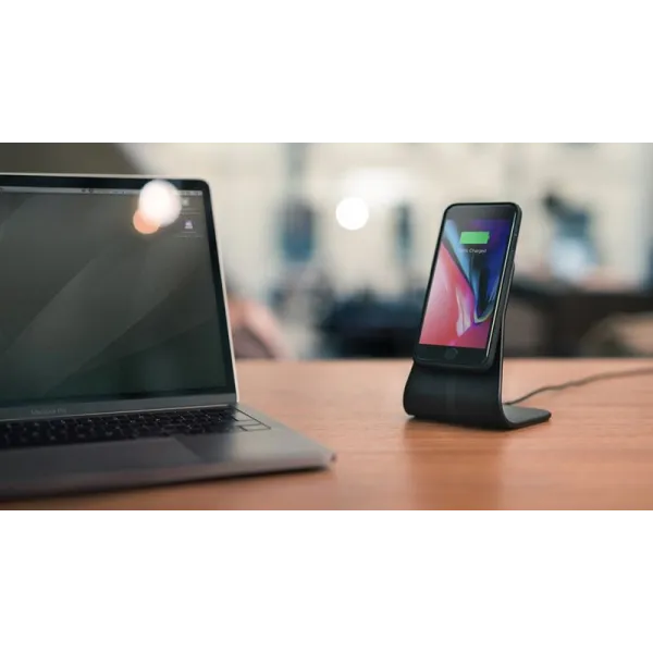 XVIDA Fast Charging Desk Stand - Inductive charger for Samsung Quick Charge 2.0 (Black)