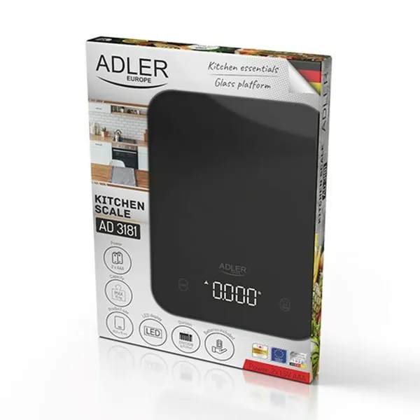 virtuvines svarstykles Adler AD 3181b Juoda 5 kg