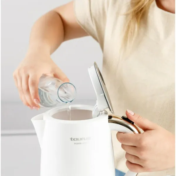 Vedenkeitin Taurus 958571000 Valkoinen Ruostumaton teräs Muovinen 2200 W 1,7 L