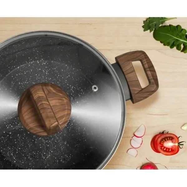 Pan Smile MGK-24 Wood Ø 24 cm Ø 16 cm Aluminium