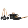 Cookware Smile MGK-23 Black Wood 7 Pieces